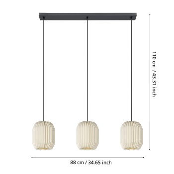 Lustra BELGRAVE Eglo 44102, 3xE27