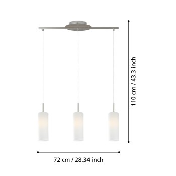 Lustra TROY 3 Eglo 85978, 3xE27