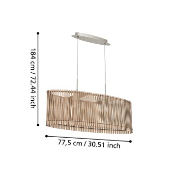 Lustra SENDERO Eglo 96194, 2xE27