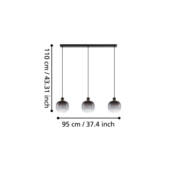 Lustra OILELLA Eglo 99617, 3xE27
