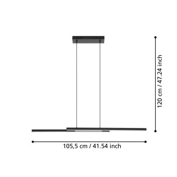 Lustra LED FRAIOLI-Z Eglo 900081, 17W