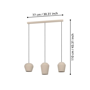 Lustra CAMBAITO Eglo 900143, 3xE27