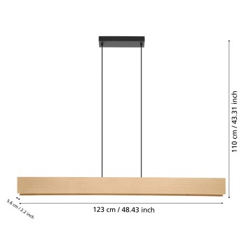 Lustra LED ANCHORENA-Z Eglo 900388, 35W