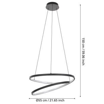 Lustra LED RUOTALE Eglo 900472, 36W