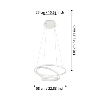 Lustra LED LOBINERO-Z Eglo 900478, 43.2W