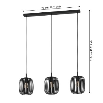 Lustra ROMAZZINA Eglo 900495, 3xE27