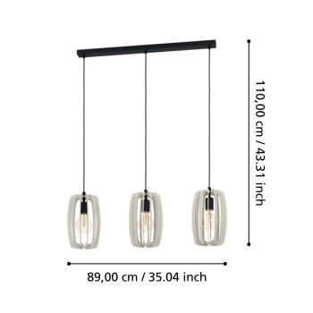 Lustra BAJAZZARA Eglo 900503, 3xE27