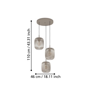 Lustra ROMAZZINA Eglo 900687, 3xE27