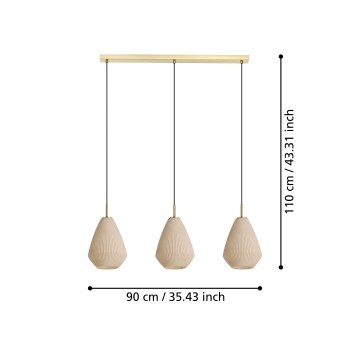 Lustra CAPRAROLA Eglo 900813, 3xE27