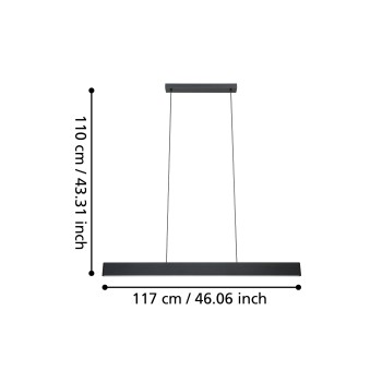 Lustra LED ANDREAS-Z Eglo 900878, 19W