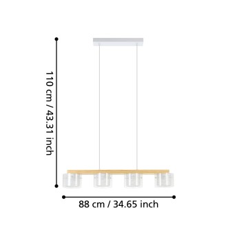 Lustra LED PORTICO-Z Eglo 900881, 3.7W