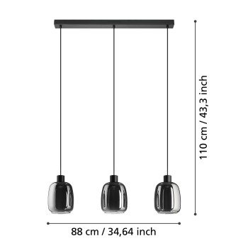 Lustra LED MOLOCHIO-Z Eglo 901121, 3.7W
