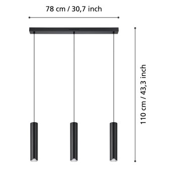 Lustra LED BALAMORTA-Z Eglo 901124, 3.7W
