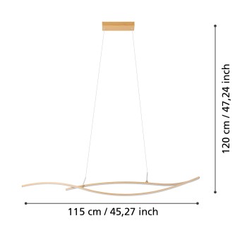 Lustra LED GRISOLIA Eglo 901212, 20W