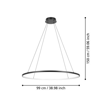 Lustra LED PARRUTA Eglo 901637, 40W