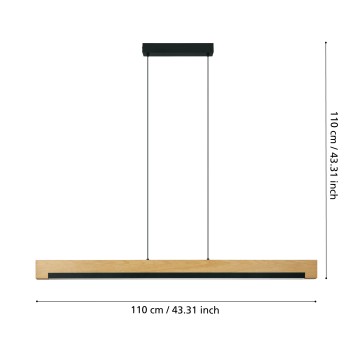 Lustra LED CAMACHO Eglo 901737, 25.5W