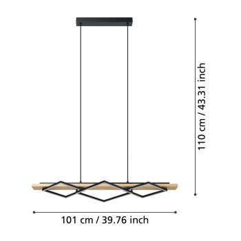 Lustra LED BOYAL Eglo 901927, 13W