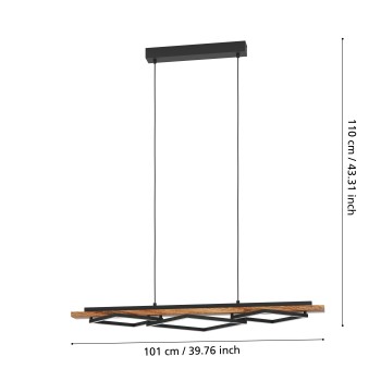 Lustra LED BOYAL Eglo 901933, 13W