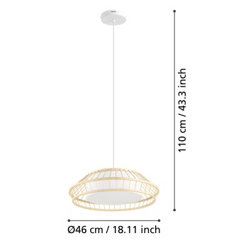 Pendul LED YUKU-Z Eglo 900842, 22W