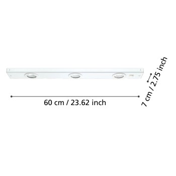Aplica LED bucatarie KOB LED Eglo 93706, 60 cm, 2.3W