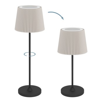 Veioza cu acumulator LED LEONERO Eglo 75934, 3.8W