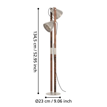 Lampadar CAWTON Eglo 43954, 2xE27