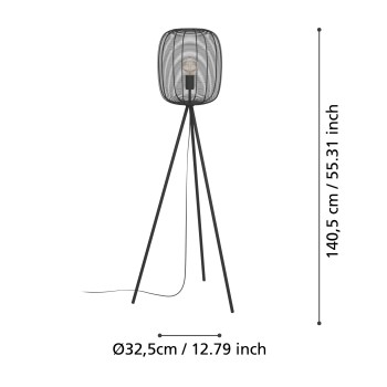 Lampadar RINROE Eglo 43968, 1xE27