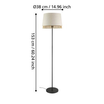 Lampadar TABLEY Eglo 43978, 1xE27