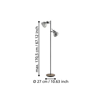 Lampadar BARNSTAPLE Eglo 49722, 2xE27