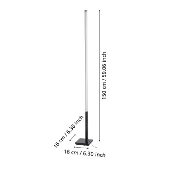Lampadar LED PICACHA 1 Eglo 75654, 13.5W