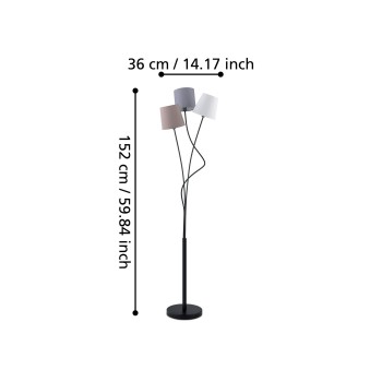 Lampadar MARONDA Eglo 94995, 3xE14