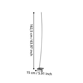 Lampadar LED PICACHA Eglo 99715, 29W