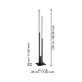 Lampadar LED FRAIOLI-Z Eglo 900082, 17W