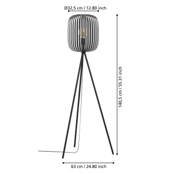 Lampadar ROMAZZINA Eglo 900522, 1xE27