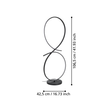 Lampadar LED SERPINS Eglo 901271, 20W