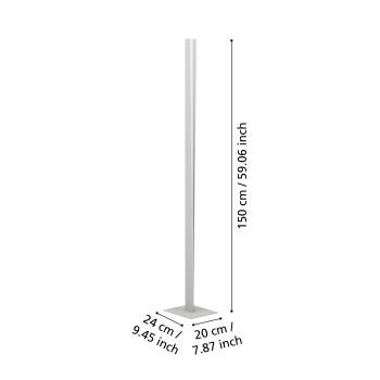 Lampadar LED BOLOGNANO-Z Eglo 901835, 10.5W