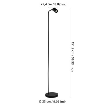 Lampadar RIGOMAGNO Eglo 901865, 1xGU10