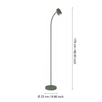Lampadar CARLO Eglo 902173, 1xE14