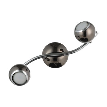 Plafoniera BIMEDA nickel-nero/crom Eglo 31006, 36.5x10 cm, 2xGU10