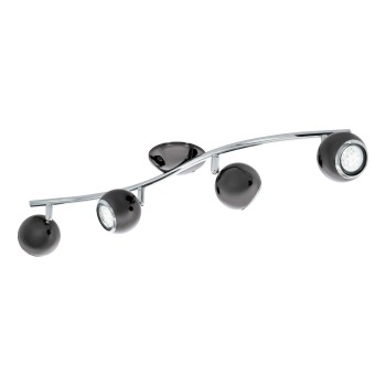 Plafoniera BIMEDA nickel-nero/crom Eglo 31008, 64x10 cm, 4xGU10