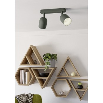 Plafoniera TILSTON verde Eglo 44133, 28x8 cm, 2xE14