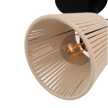 Plafoniera SEAGARD negru Eglo 44138, L11.5 cm, 1xE14