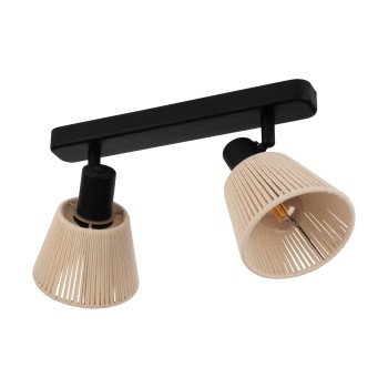 Plafoniera SEAGARD negru Eglo 44139, 30x11.5 cm, 2xE14