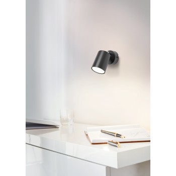 Plafoniera RECISO-E negru Eglo 74006, D6 cm, 1xGU10