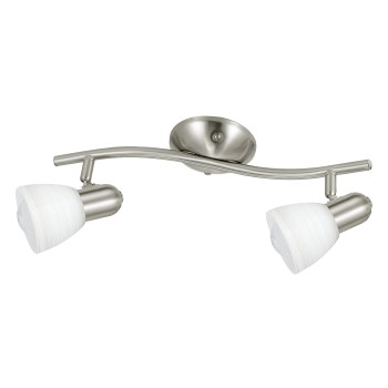 Plafoniera DAKAR 1 nichel satinat Eglo 88473, 37x10 cm, 2xE14