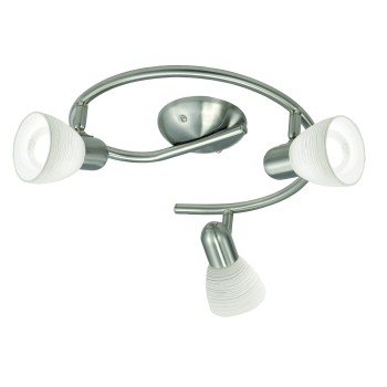 Plafoniera DAKAR 1 nichel satinat Eglo 88475, D29.5 cm, 3xE14