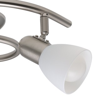 Plafoniera DAKAR 1 nichel satinat Eglo 88475, D29.5 cm, 3xE14