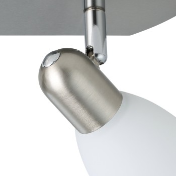 Plafoniera ENEA nichel satinat Eglo 90984, 30x7 cm, 2xE14