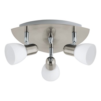 Plafoniera ENEA nichel satinat Eglo 90986, D26.5 cm, 3xE14