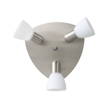 Plafoniera ENEA nichel satinat Eglo 90986, D26.5 cm, 3xE14